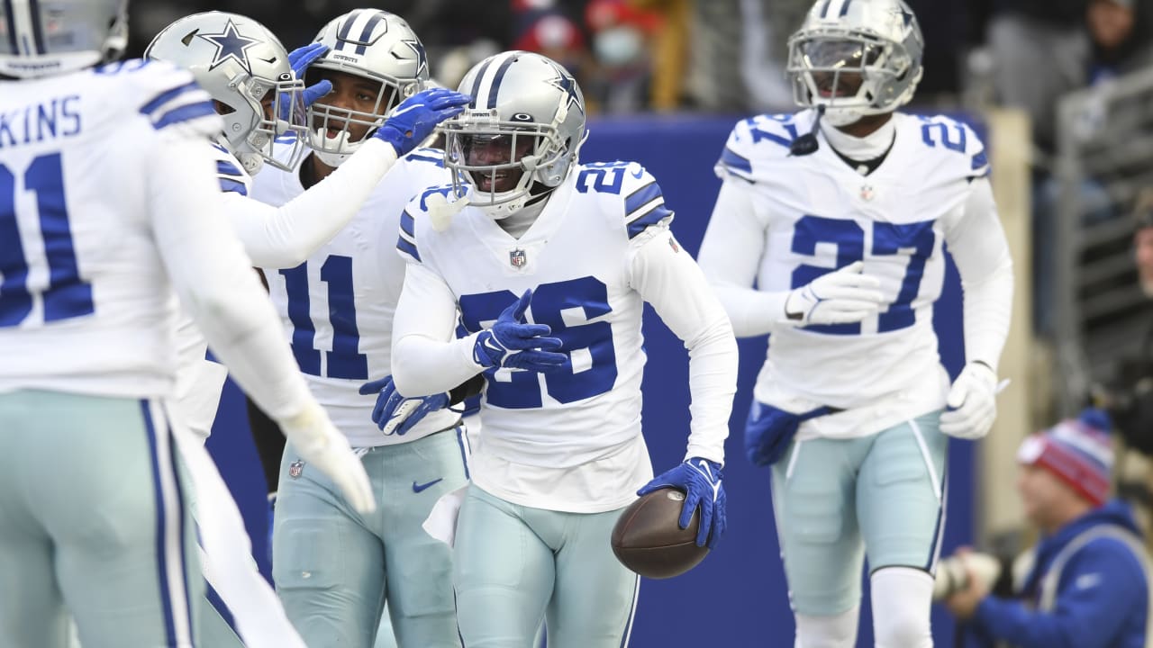 Dallas Cowboys cornerback Jourdan Lewis picks off New York Giants ...