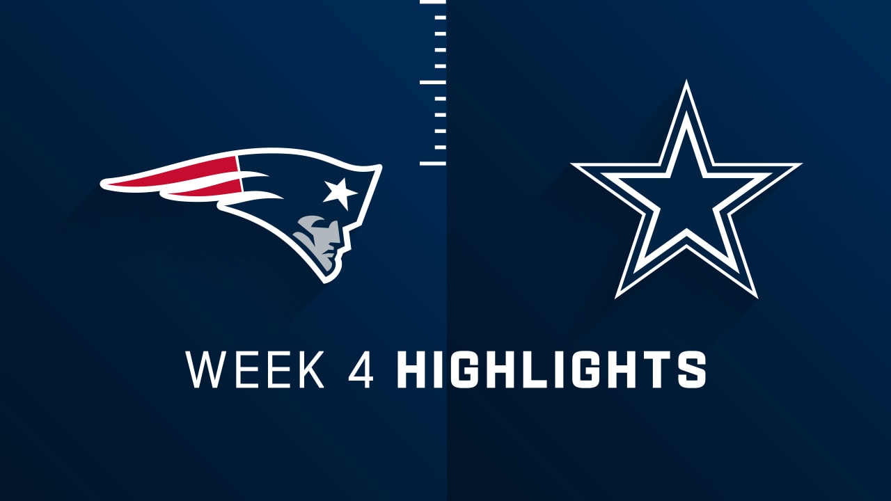 NFL Week 4: Previewing Patriots vs. Cowboys