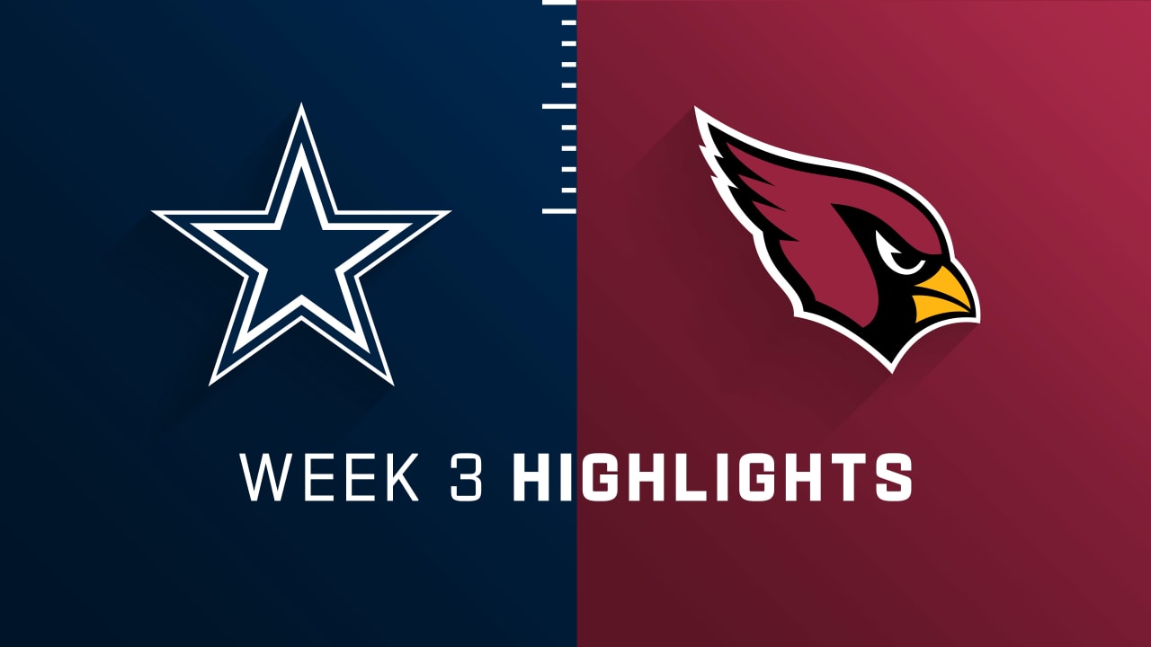 Dallas Cowboys vs. Arizona Cardinals highlights Week 3