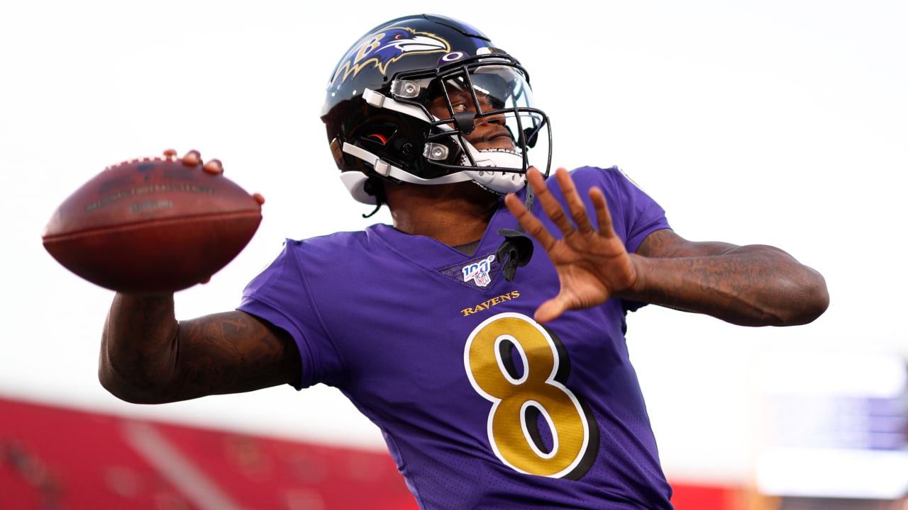 : Lamar Jackson Baltimore Ravens #8 Youth 8-20 Home