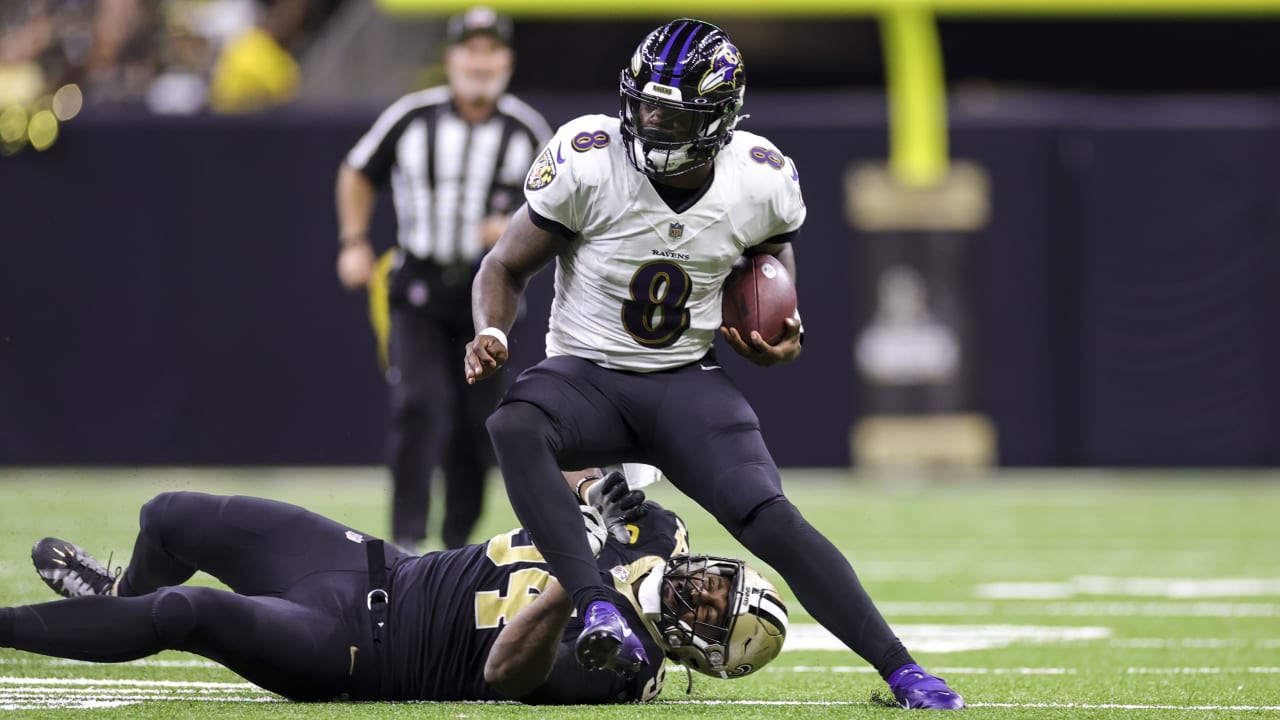 lamar jackson saints uniform