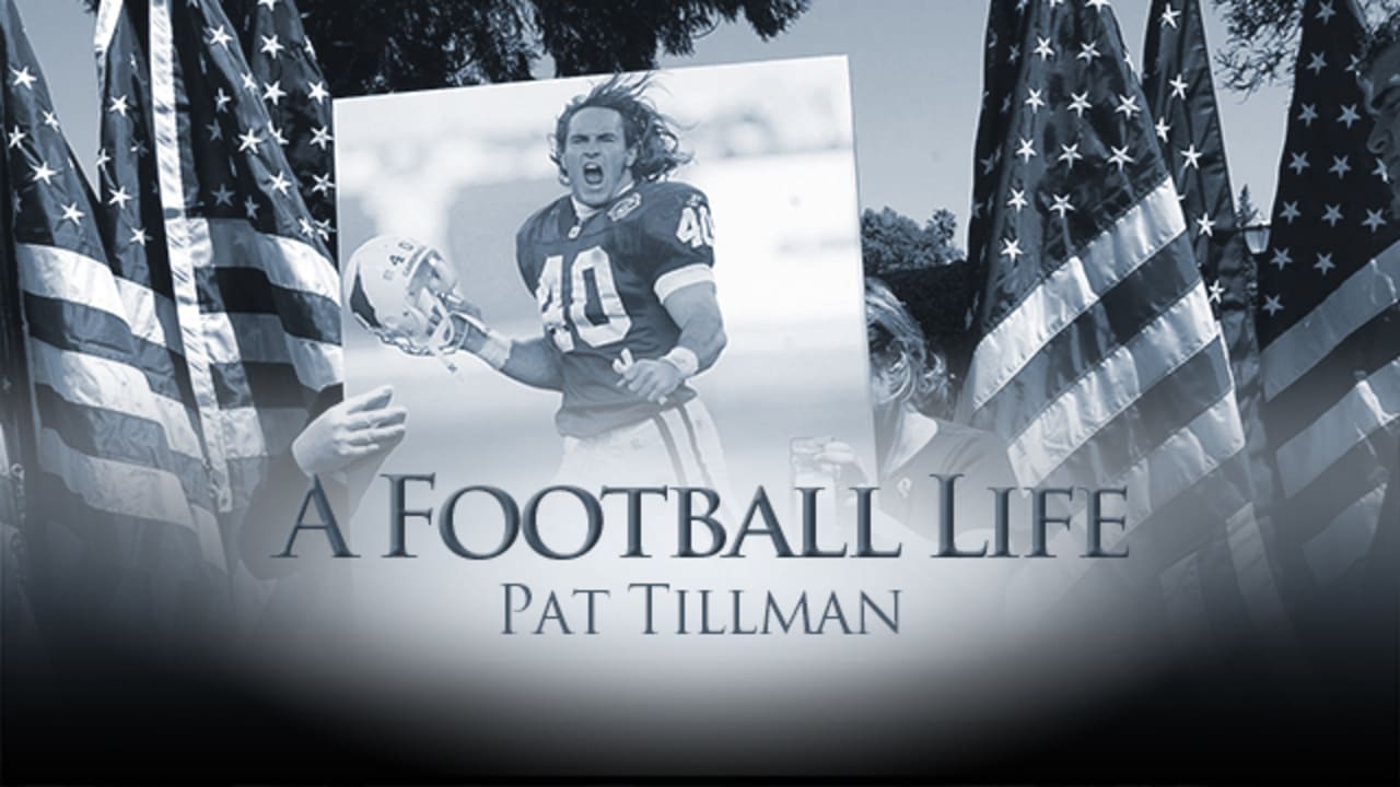 The bronze Pat Tillman statue that stands at the north end of the