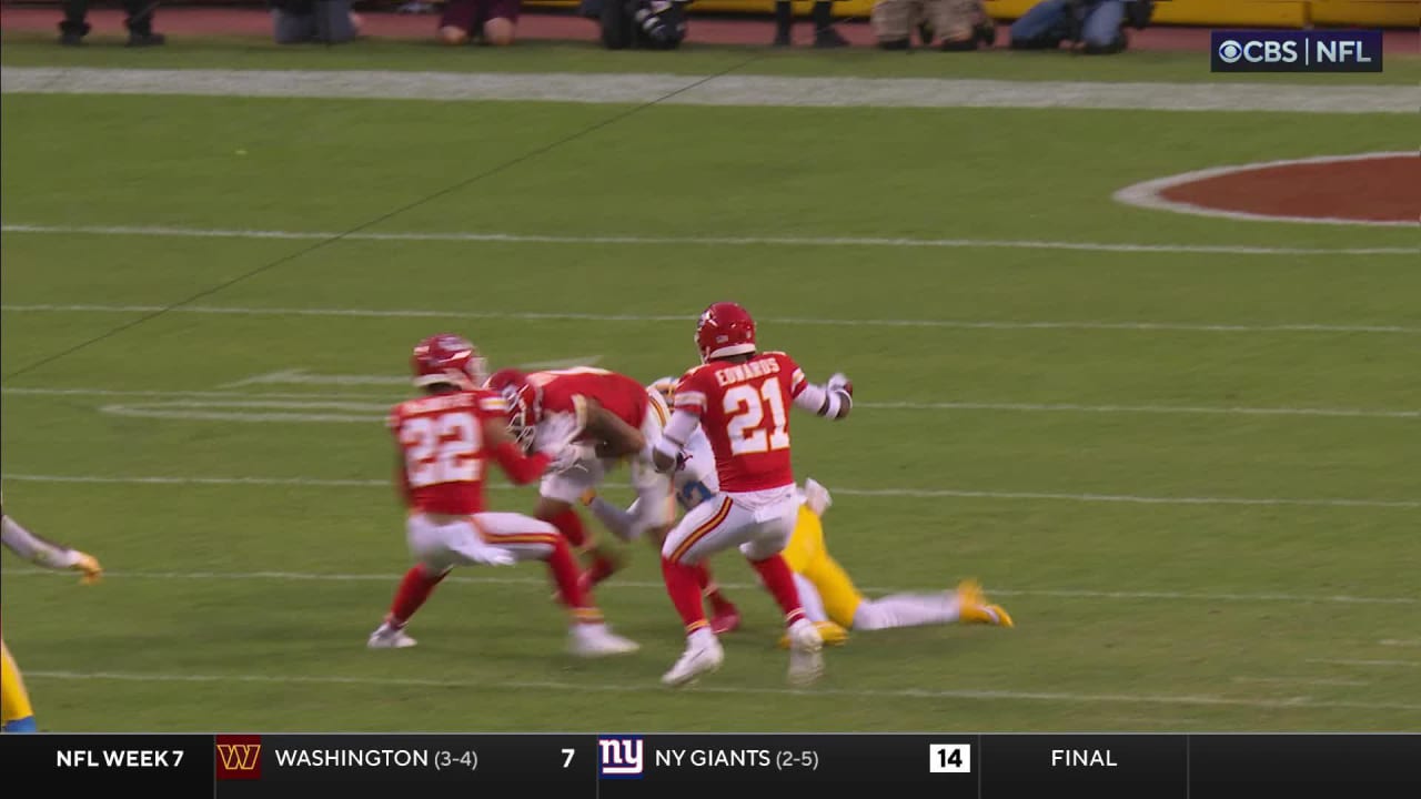 Kansas City Chiefs Safety Bryan Cook's Interception Of Los Angeles ...