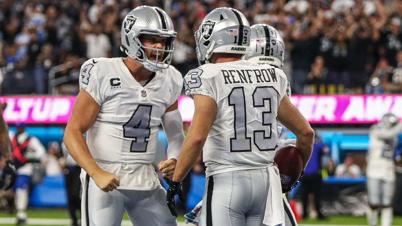 Raiders' Derek Carr on Hunter Renfrow's pass breakup: 'That was an amazing  play