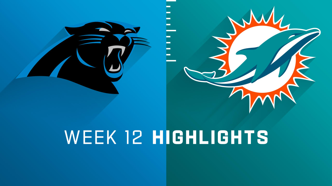 Carolina Panthers vs. Miami Dolphins highlights Week 12