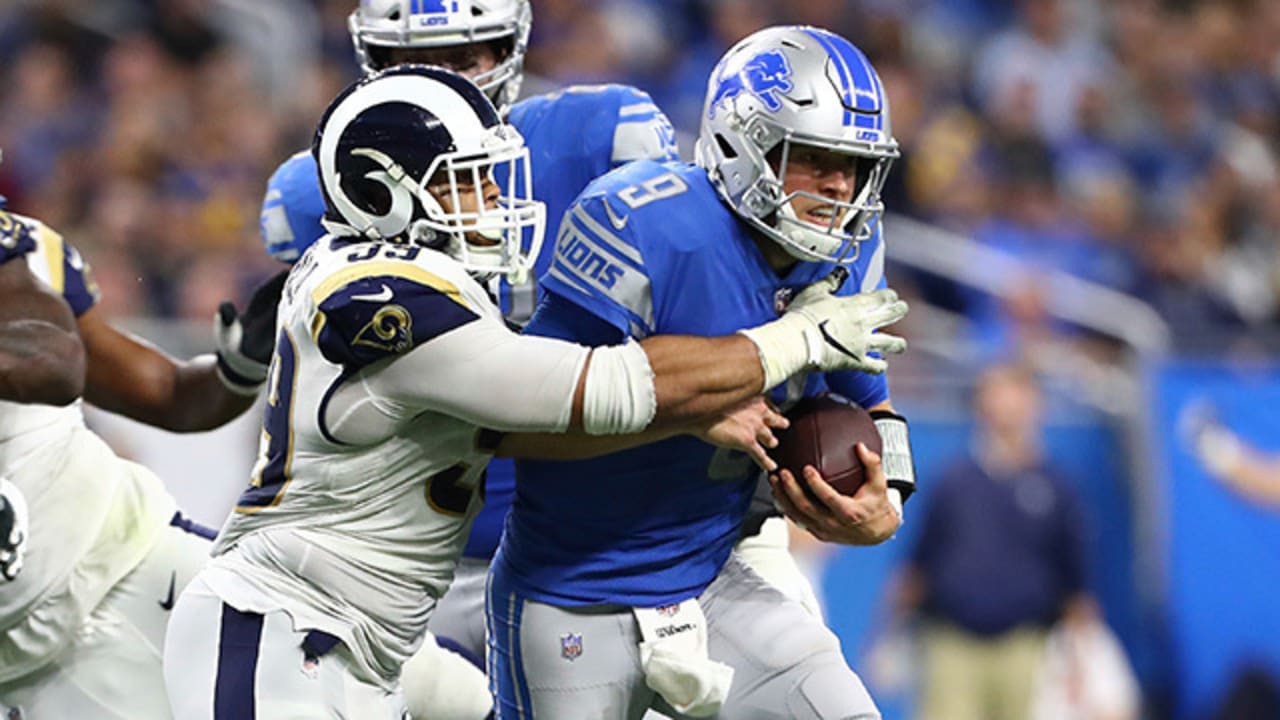 Donald splits double team to strip-sack Stafford