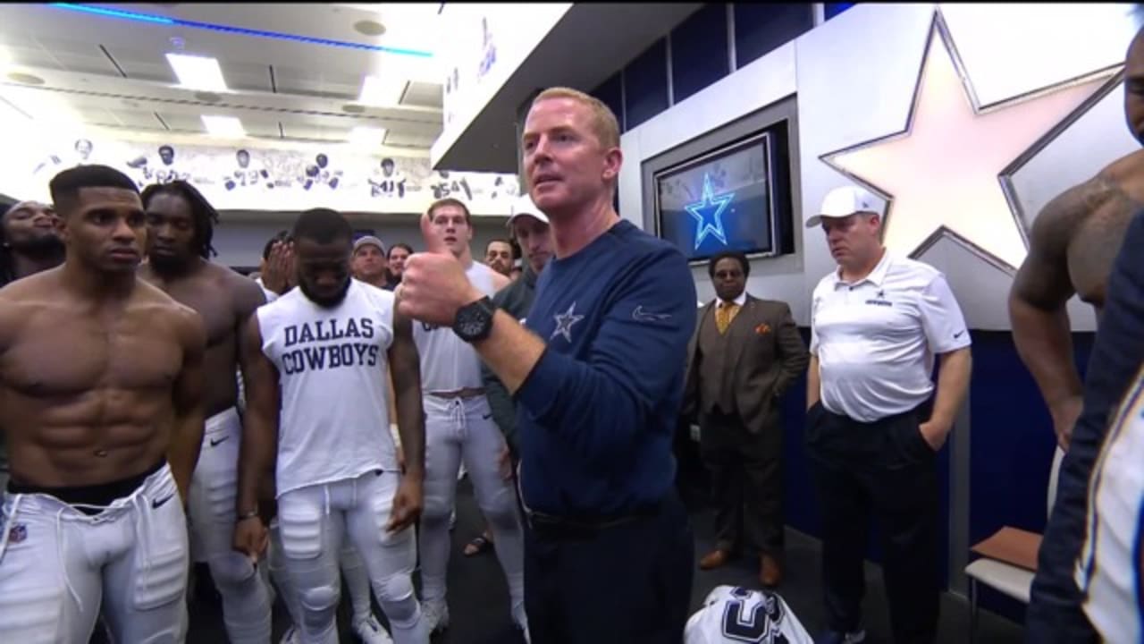 Watch Jason Garrett's postgame locker room speech