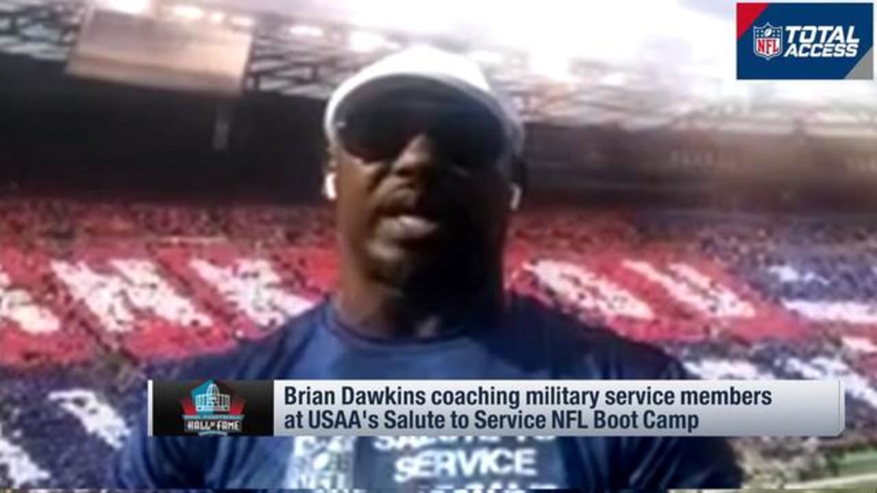 Brian Dawkins Philadelphia Eagles military salute to service