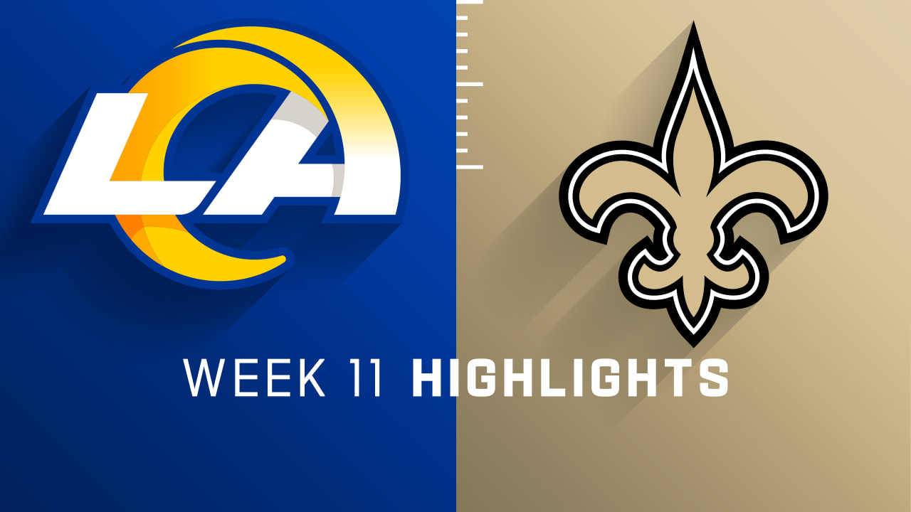 Los Angeles Rams vs. New Orleans Saints  2022 Week 11 Game Highlights 