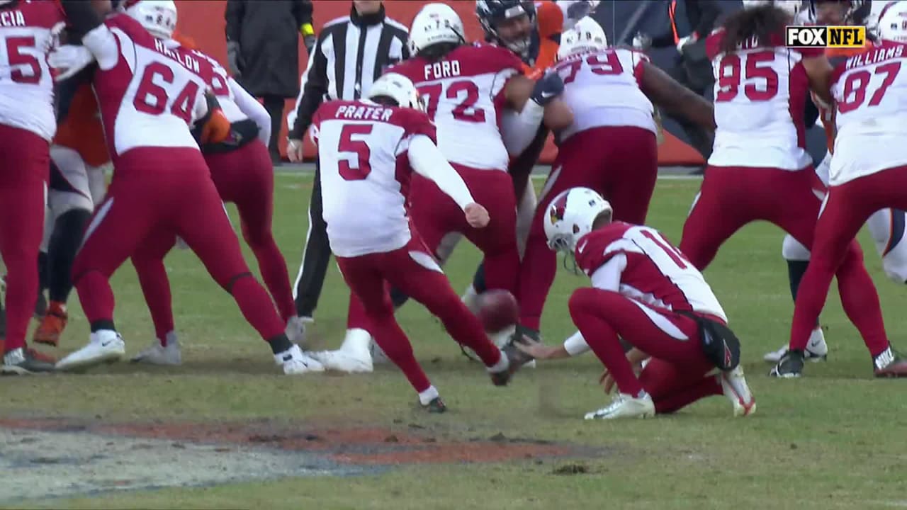 Arizona Cardinals kicker Matt Prater opens second half with 55yard FG