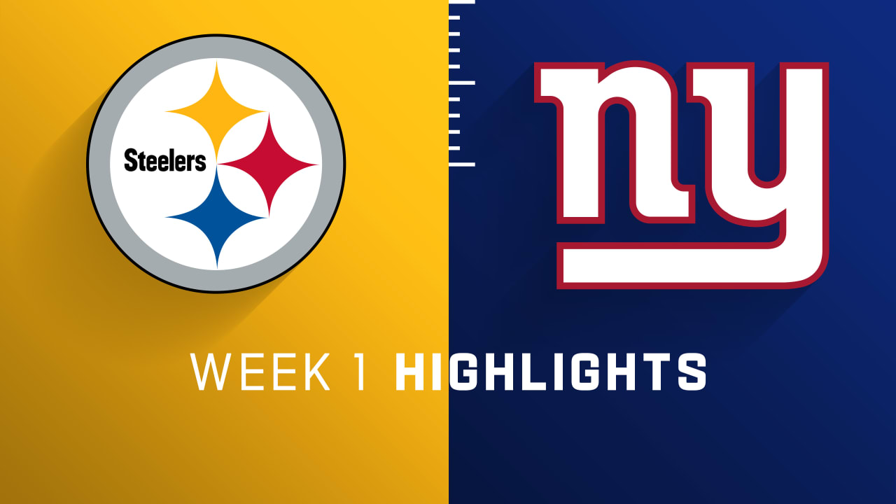 Pittsburgh Steelers vs. New York Giants highlights Week 1