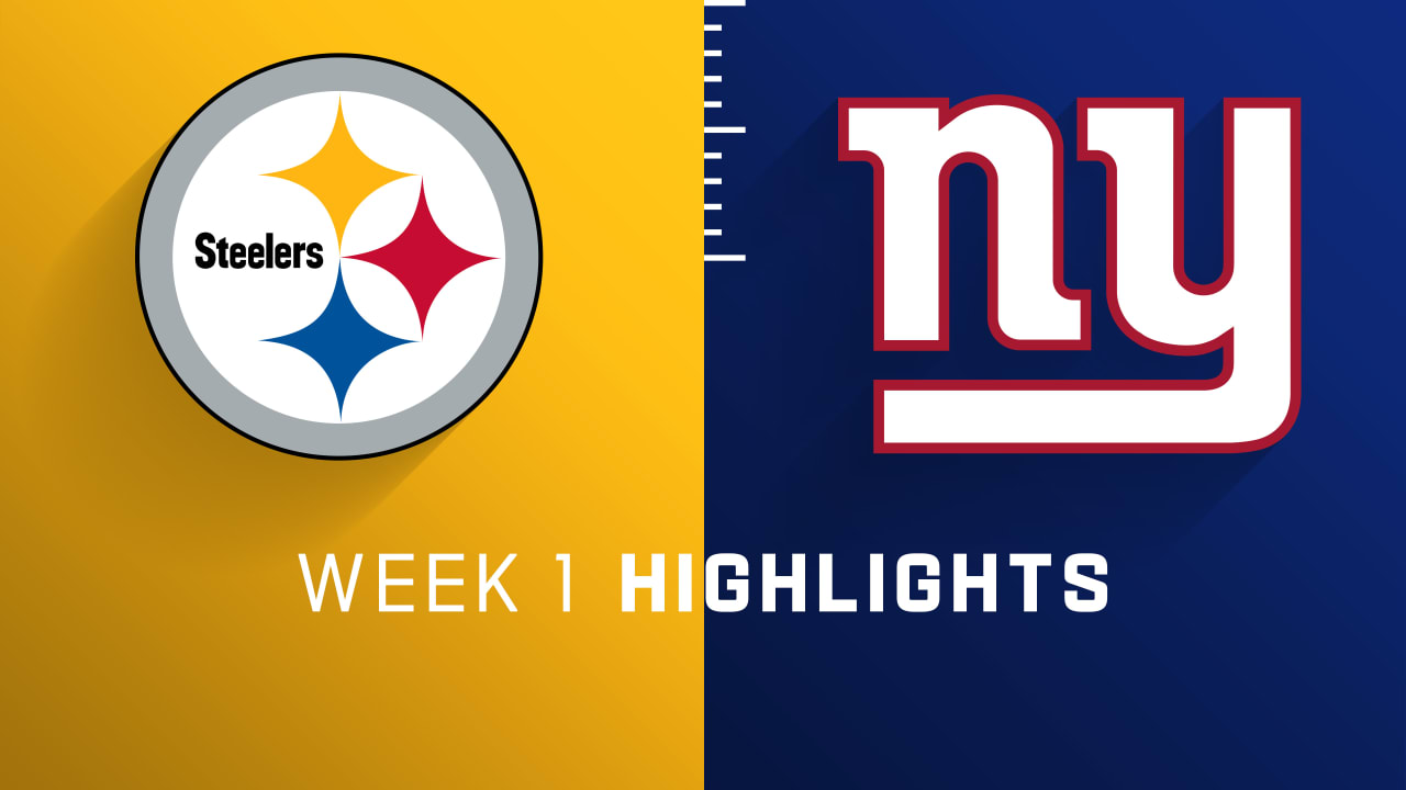 Steelers vs. Giants Week 1 Highlights