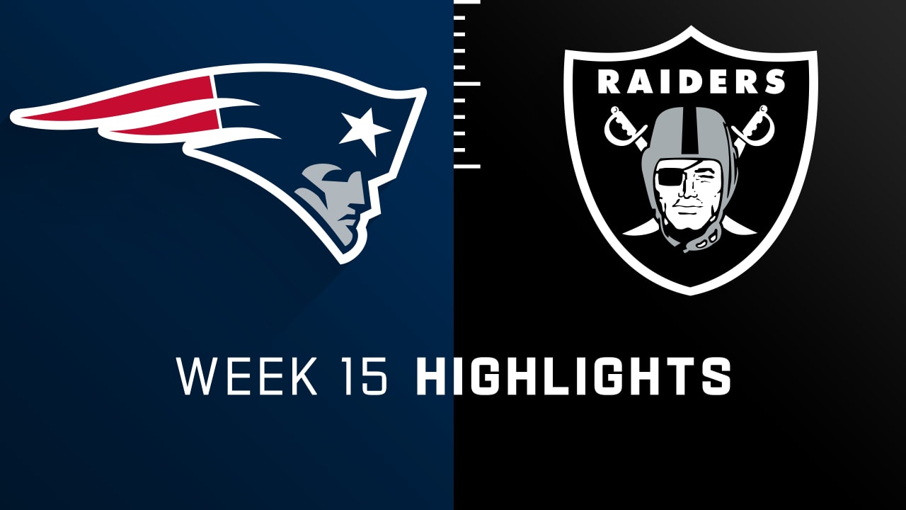 New England Patriots vs. Las Vegas Raiders highlights Week 15