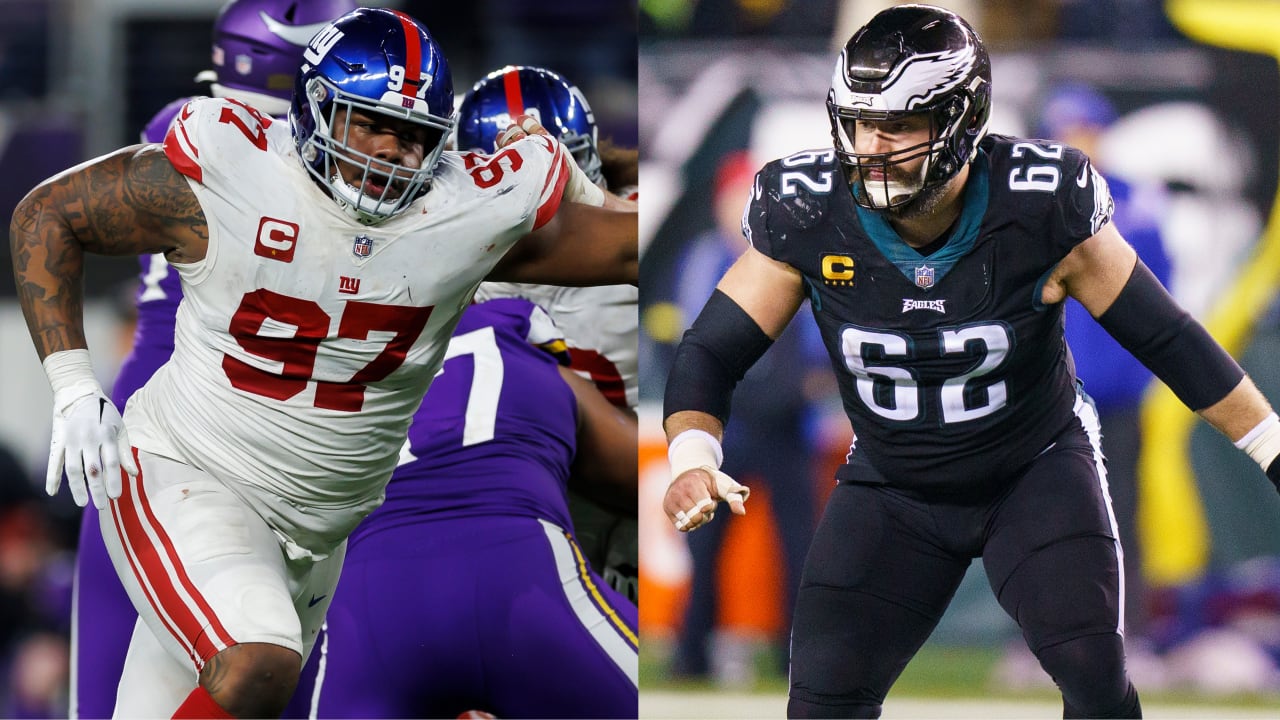 Dexter Lawrence-Jason Kelce battle a key matchup in Giants-Eagles