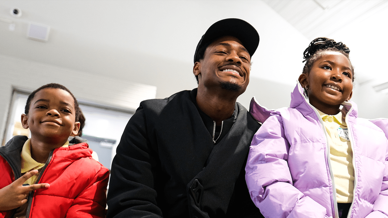 Stefon Diggs Distributes 300 Winter Coats To Kids In Need