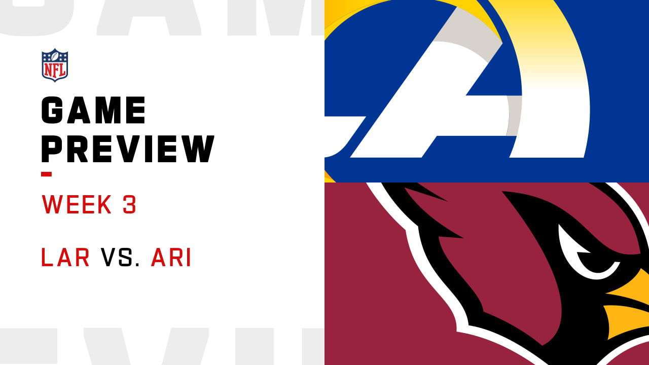 Los Angeles Rams vs. Arizona Cardinals NFL Week 3 schedule, television