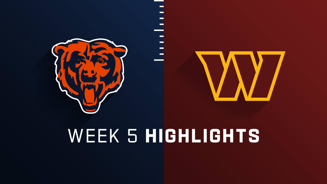 Who wins Week 5 game between Bears and Commanders?