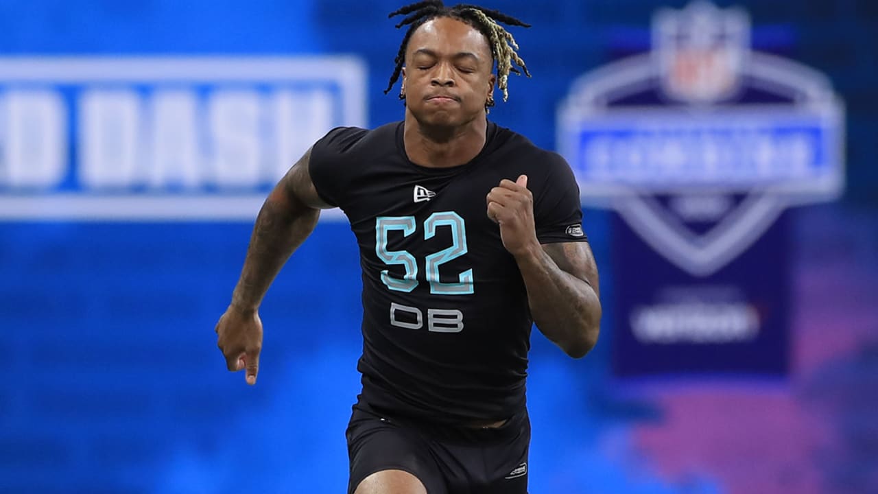 Xavier McKinney cuts NFL combine workout short due to cramps