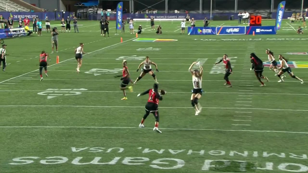 U.S.A. vs. Mexico Women's Flag Football Championship at 2022 World Games  Highlights 