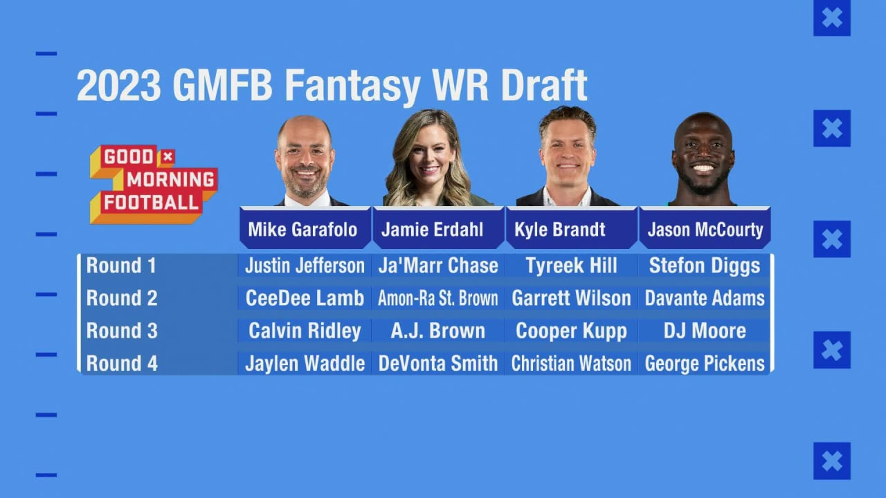 'GMFB' 2023 wide receiver fantasy draft