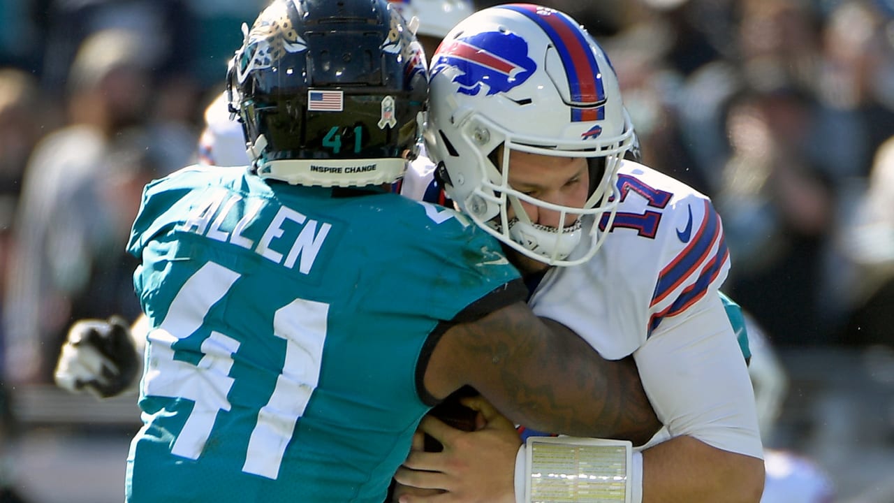 NFL Week Nine Stats: Jacksonville Jaguars' Josh Allen wins battle versus  Buffalo Bills QB namesake, NFL News