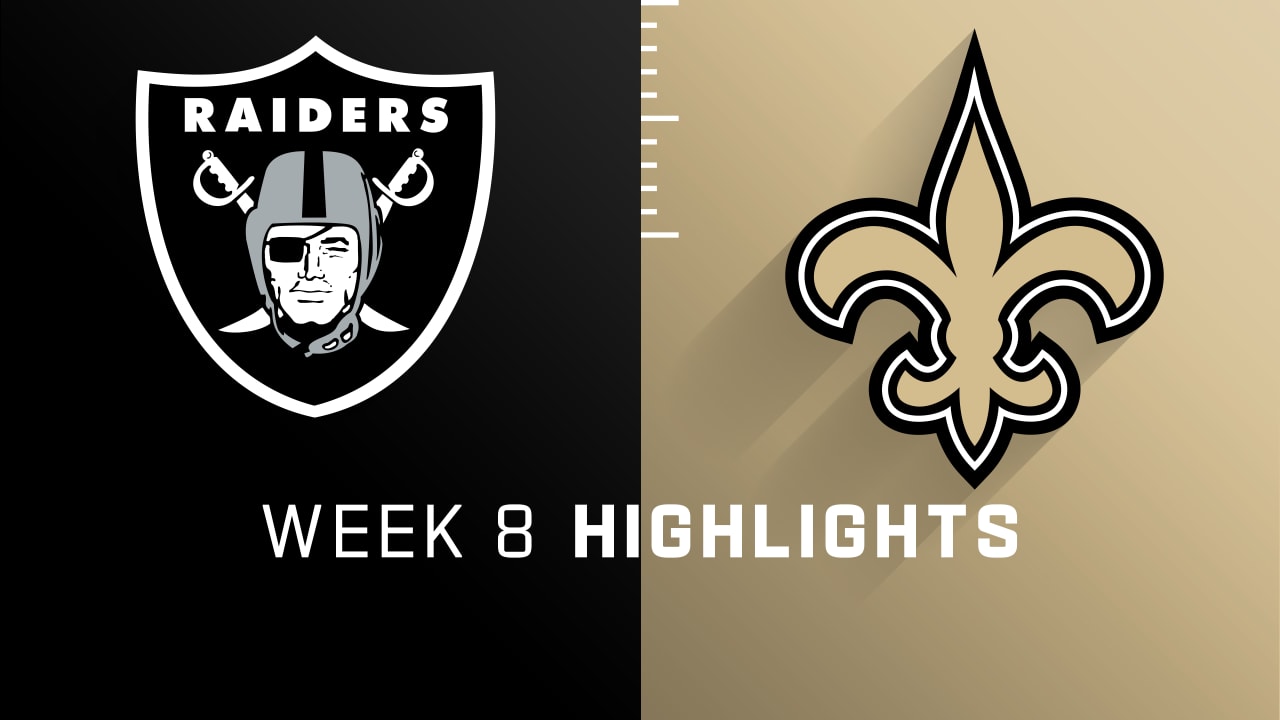 Raiders vs Saints Fantasy Football Worksheet, Week 8