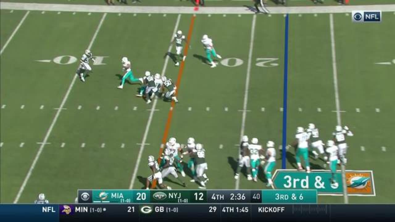 8-yard rush by Miami Dolphins quarterback by Ryan Tannehill