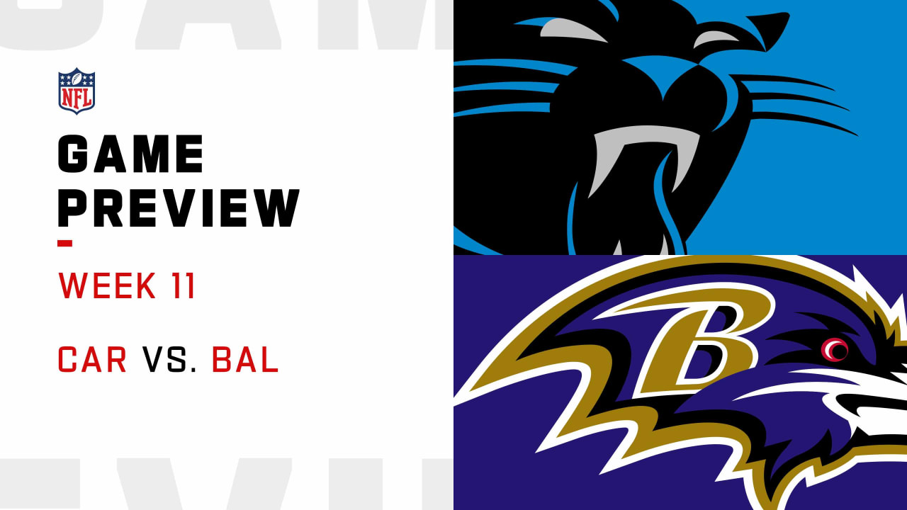 Carolina Panthers vs. Baltimore Ravens Week 11 Preview