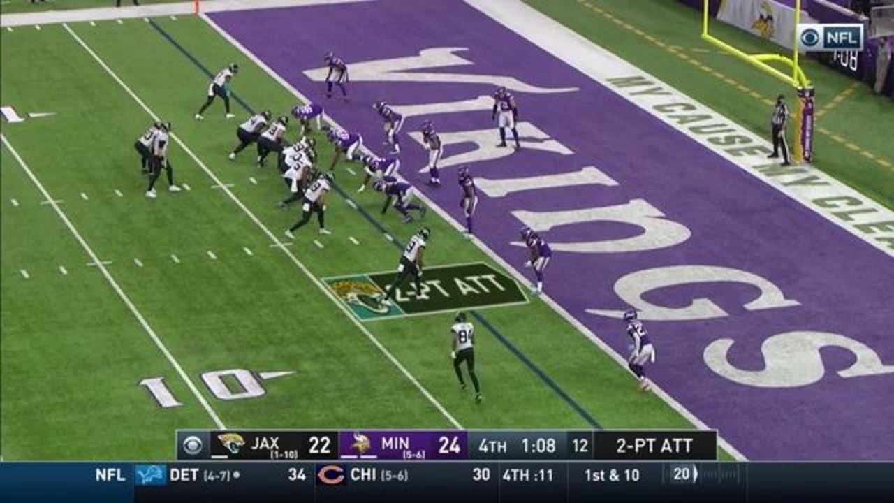 Jacksonville Jaguars rookie wide receiver Collin Johnson hits the