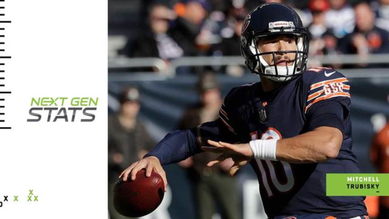 Next Gen Stats Chicago Bears quarterback Mitch Trubisky covers major
