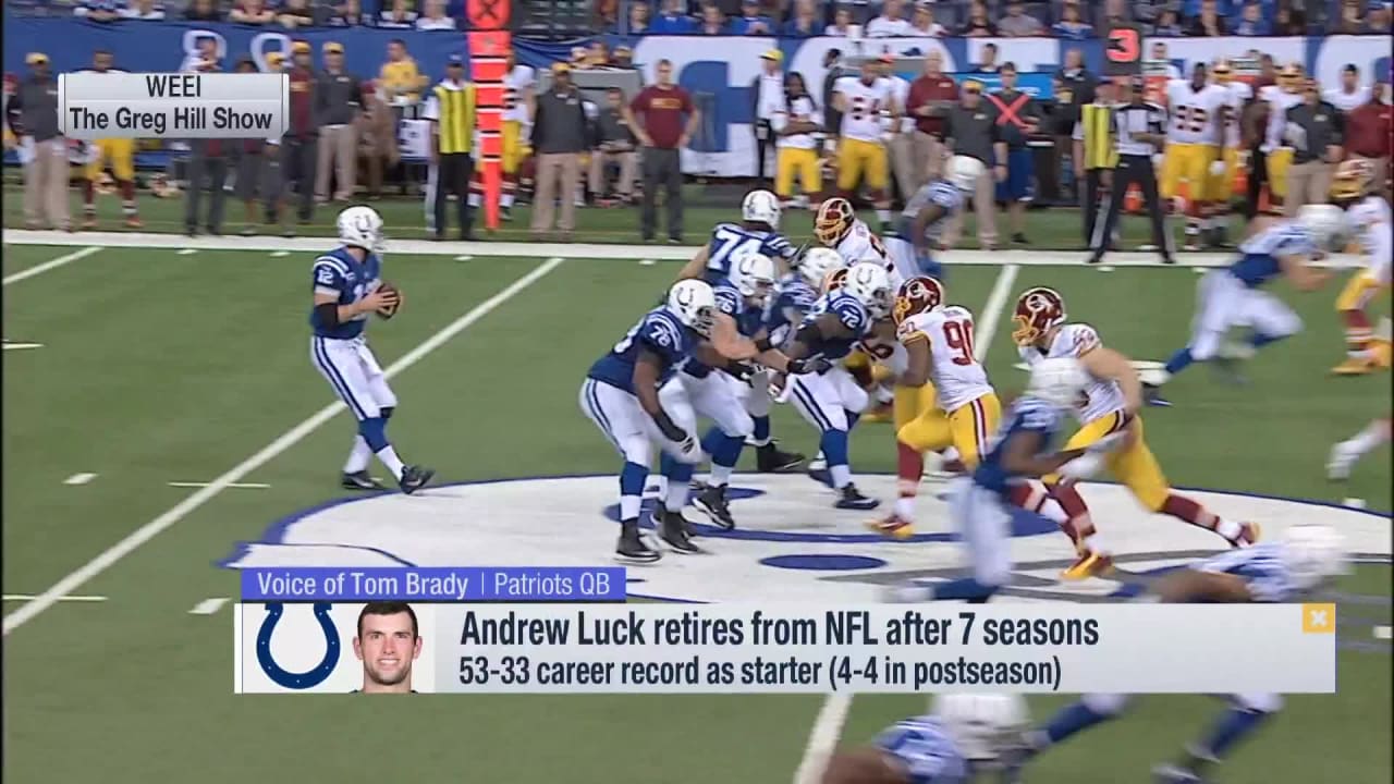 Tom Brady on Andrew Luck retiring: 'It is his life. Everyone has