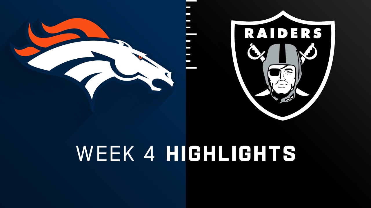 Raiders vs. Broncos - Week 4