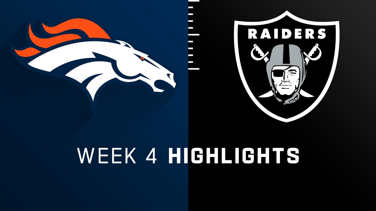 Denver Broncos vs. Las Vegas Raiders highlights Week 4