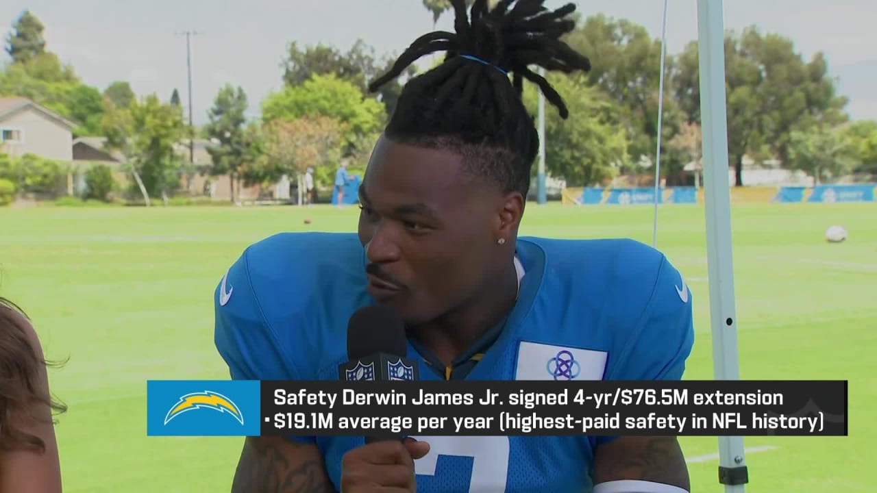 Chargers safety Derwin James returns to practice, declares himself