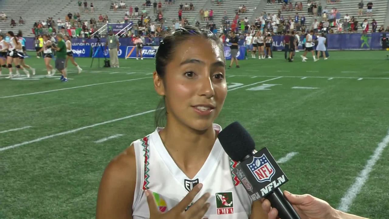 Team Mexico flag football player Diana Flores shares what it means to win a  gold medal for Team Mexico