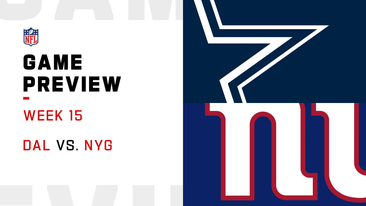 New York Giants vs. Dallas Cowboys: How to watch NFL Week 15