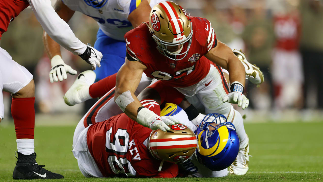 Matthew Stafford – and protestor – mauled as 49ers beat Los
