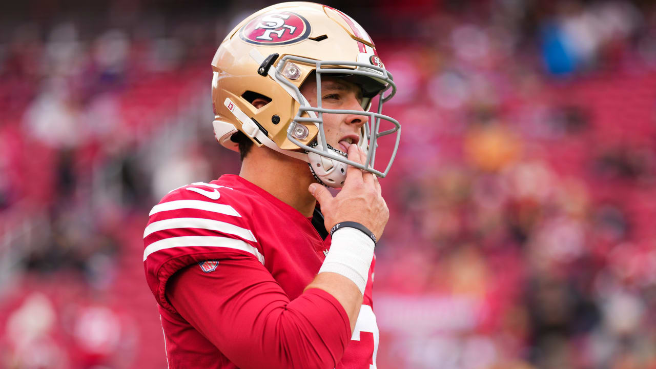 49ers QB Brock Purdy (oblique/rib) questionable for 'TNF' vs. Seahawks