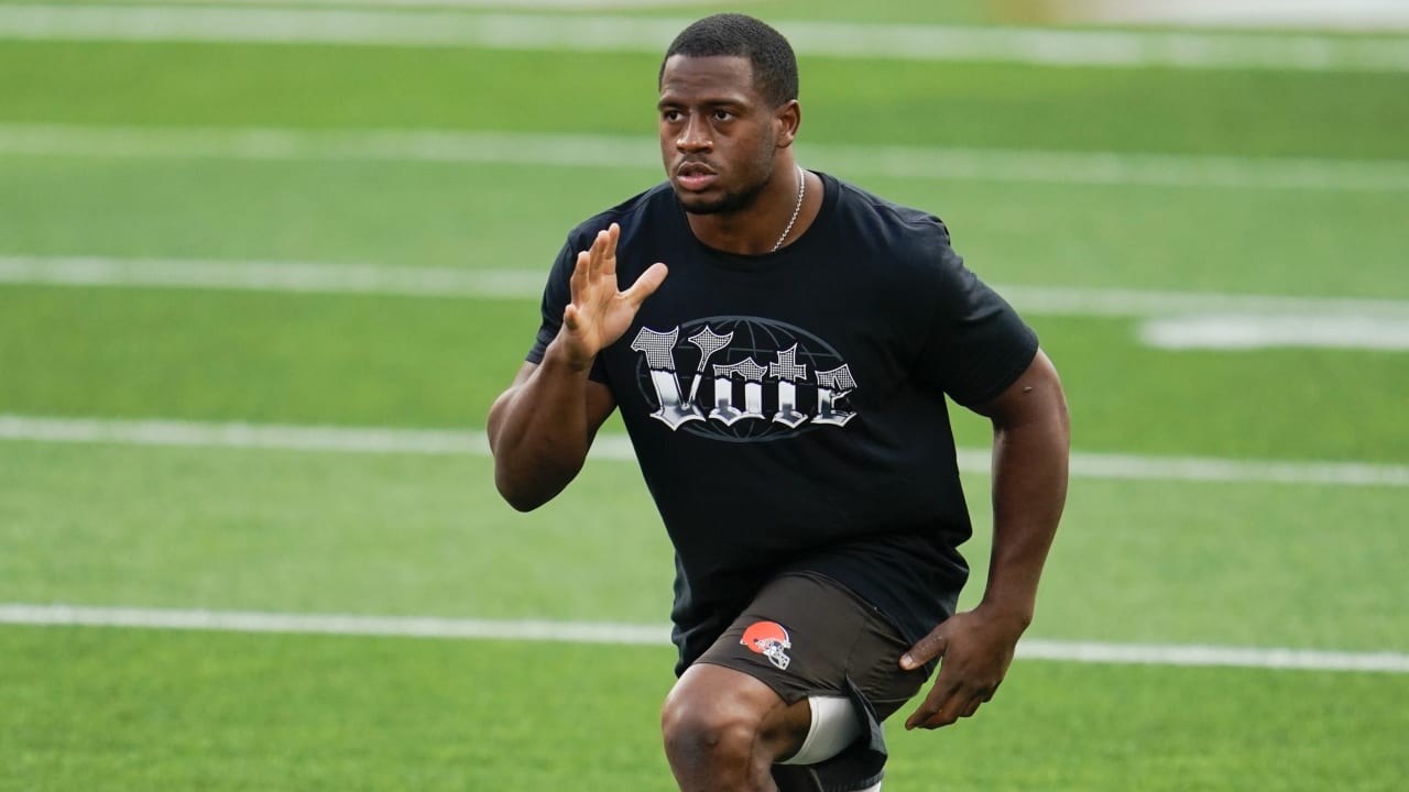 Cleveland Browns X:ssä: We have designated RB Nick Chubb for return from  injured reserve Details »    / X