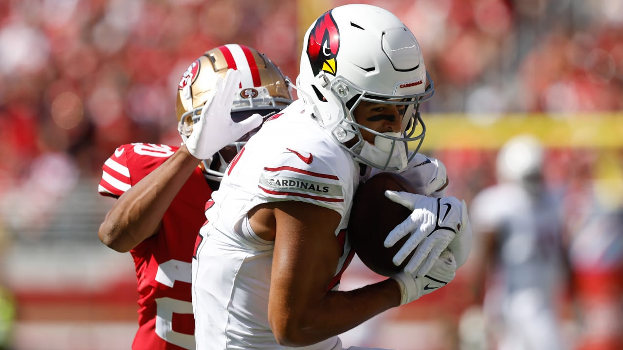 Cardinals wide receiver Michael Wilson gets important support from