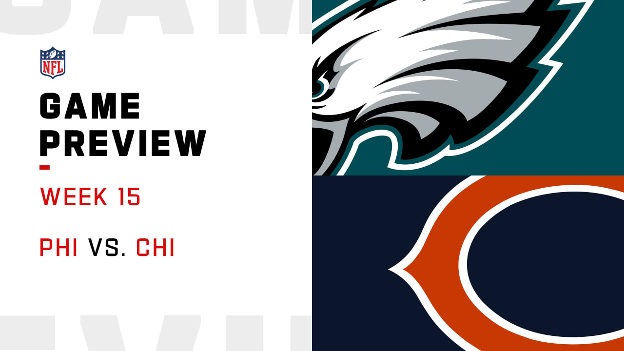 Eagles vs Bears Fantasy Football Worksheet, Week 15