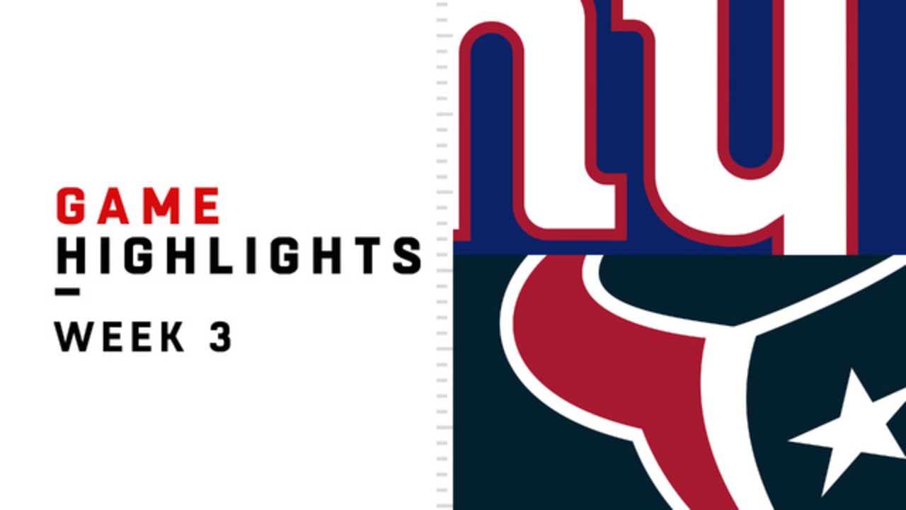 Giants vs. Texans highlights
