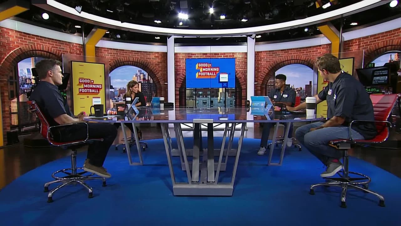 Kay Adams, Nate Burleson share tearful goodbye ahead of Nate's 'Good  Morning Football' departure