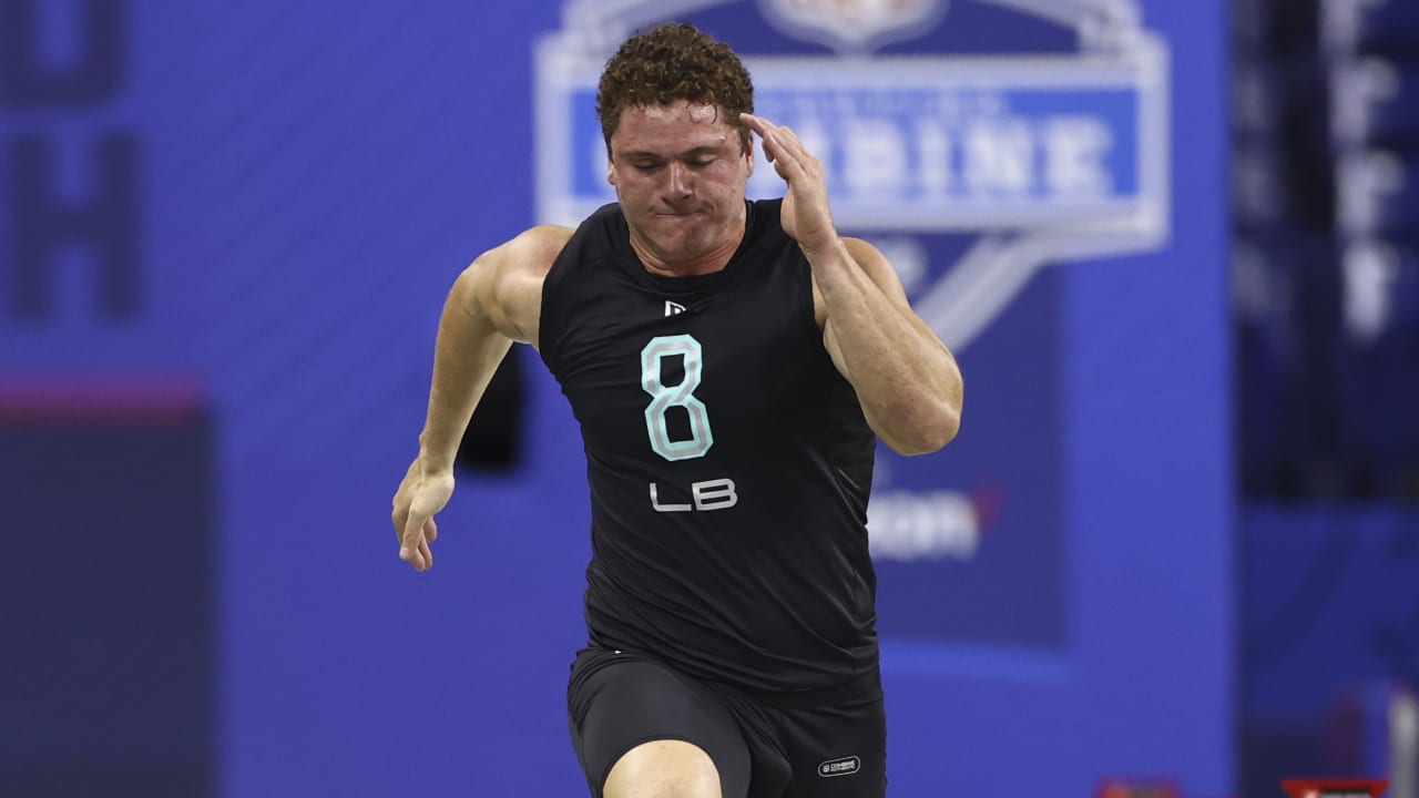 Linebacker Chance Campbell runs official 4.57-second 40-yard dash at 2022  combine