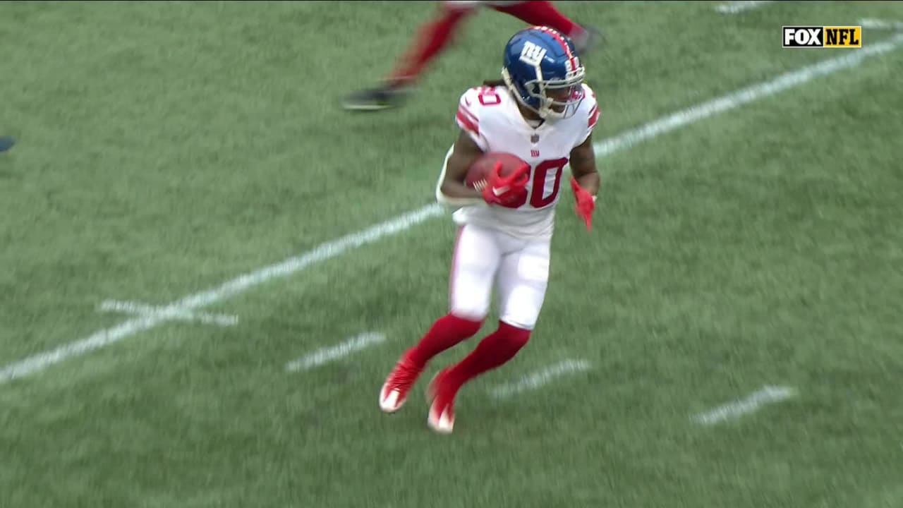 New York Giants wide receiver Richie James' second punt-return fumble gives  the Seattle Seahawks prime field position in crunch time