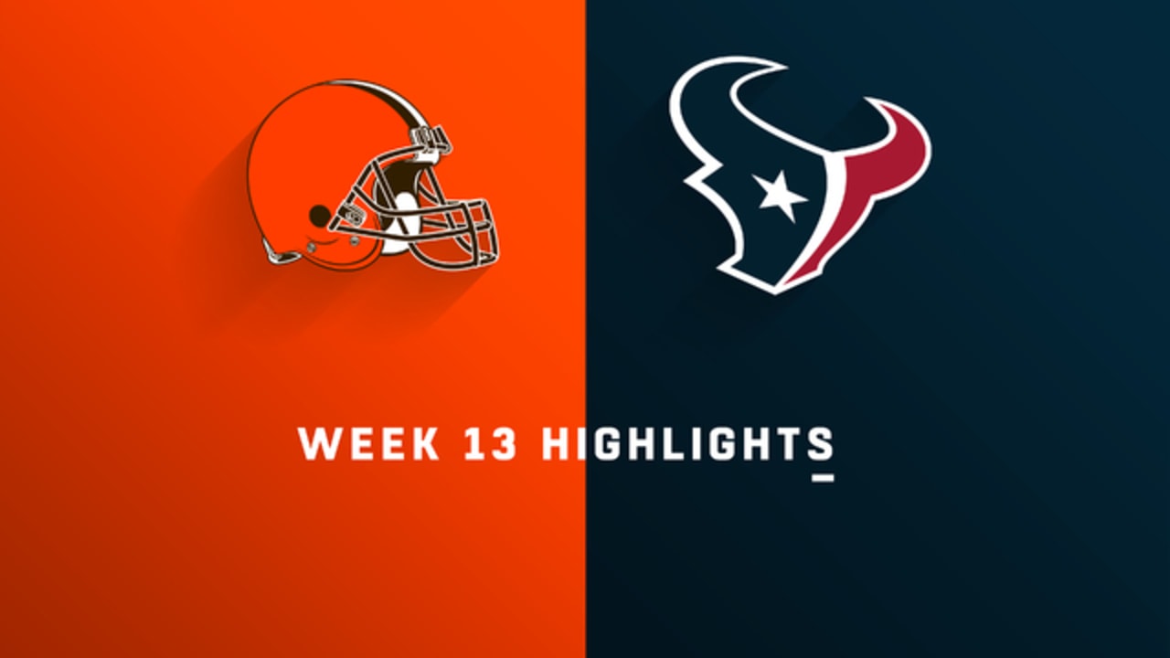 Browns vs. Texans highlights Week 13