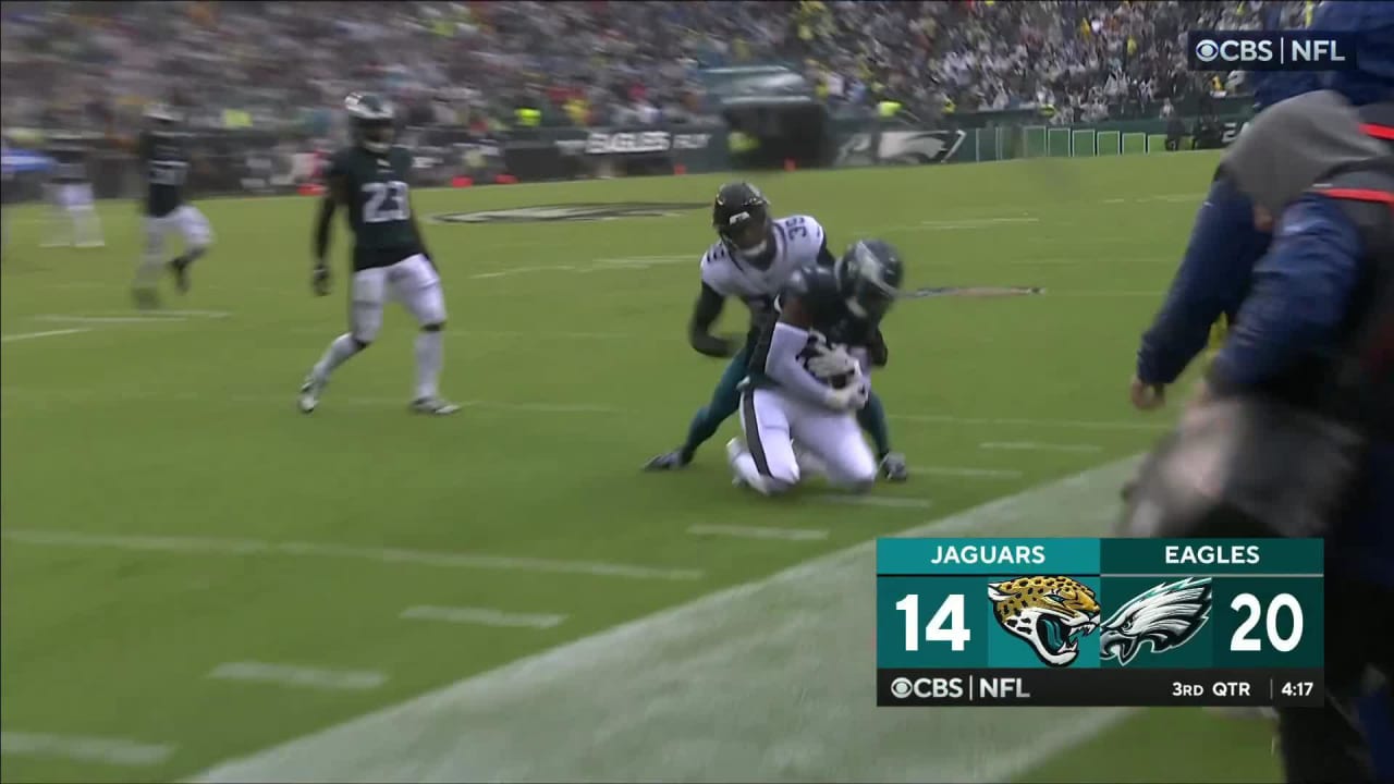 Eagles' James Bradberry returns an INT for a touchdown vs. Lions