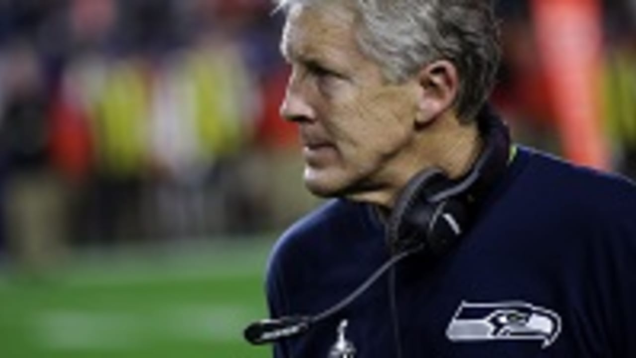 What did Pete Carroll throw on the field instead of a challenge