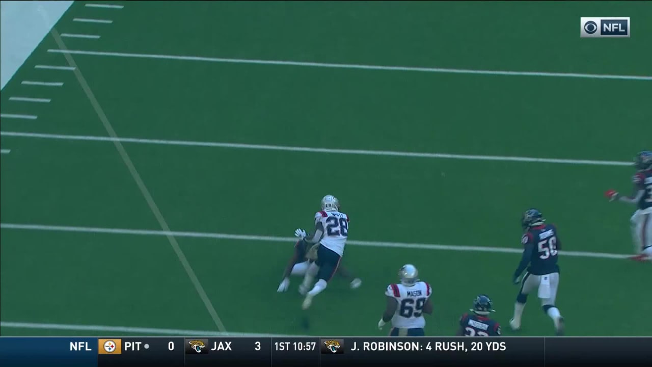 New England Patriots running back James White turns screen pass into ...