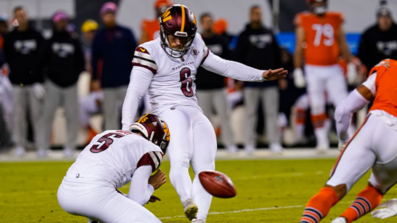 Washington Commanders place kicker Joey Slye kicks an extra point News  Photo - Getty Images